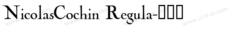 NicolasCochin Regula字体转换